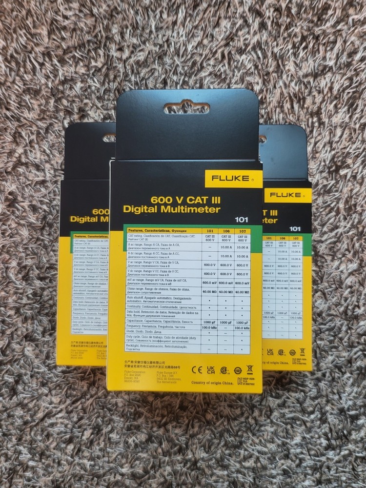 FLUKE 101 Basic Digital Multimeter Pocket Portable Meter AC DC Volt Tester