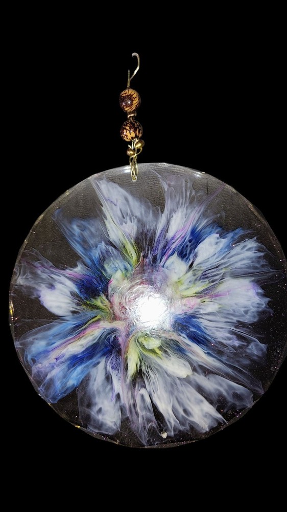 Handmade Resin Flower Wall Hanger