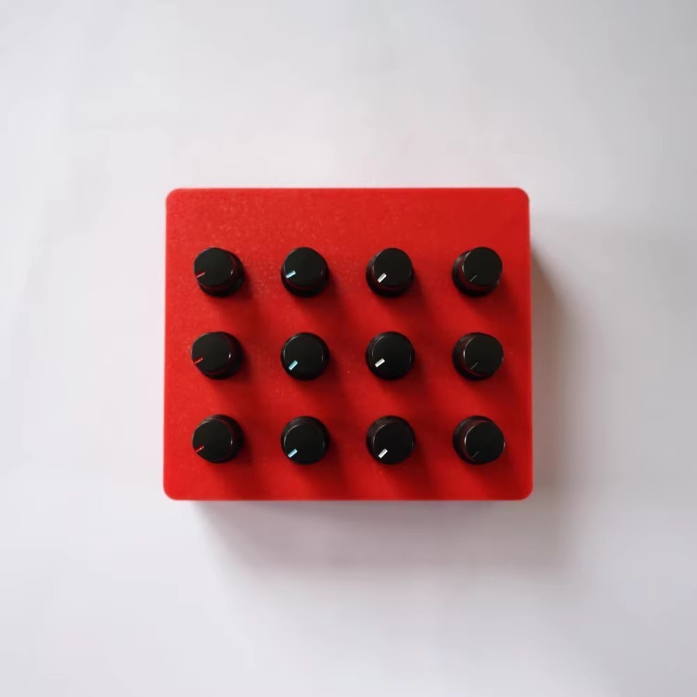 12 Knob 360° Rotary Encoder MIDI Controller, 12 Buttons Custom CC Map for DAW/VS