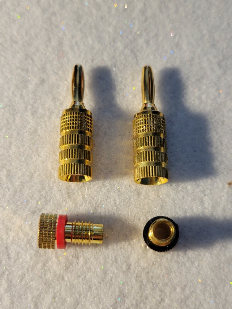 Speaker Pin Plugs connectors one pair