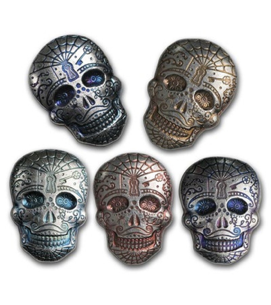 Decorative .999 Fine Silver Skull