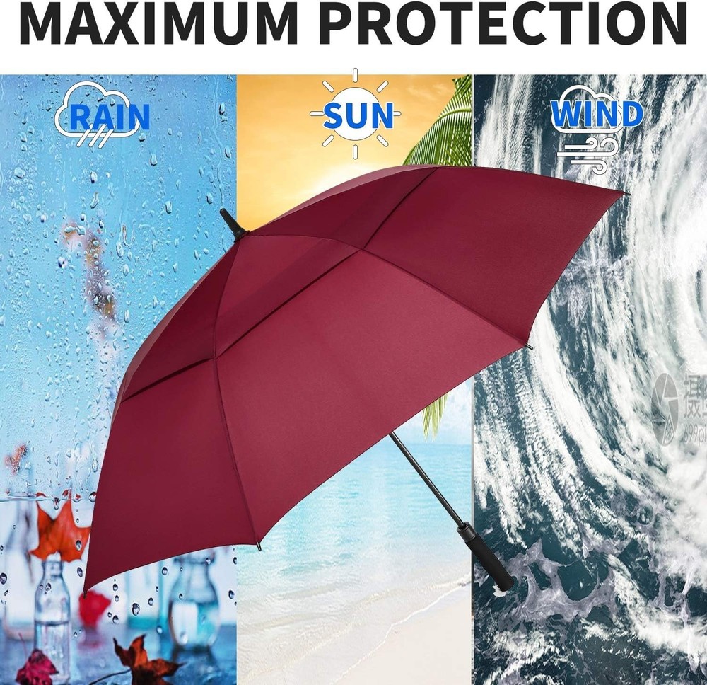 Extra Large Golf Umbrella 72 Inch - Automatic Open, Vented, Windproof Protection