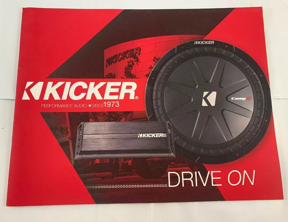KICKER Performance Car Audio Catalog Brochure Comp CompR CompRT Solo-Baric KM PS