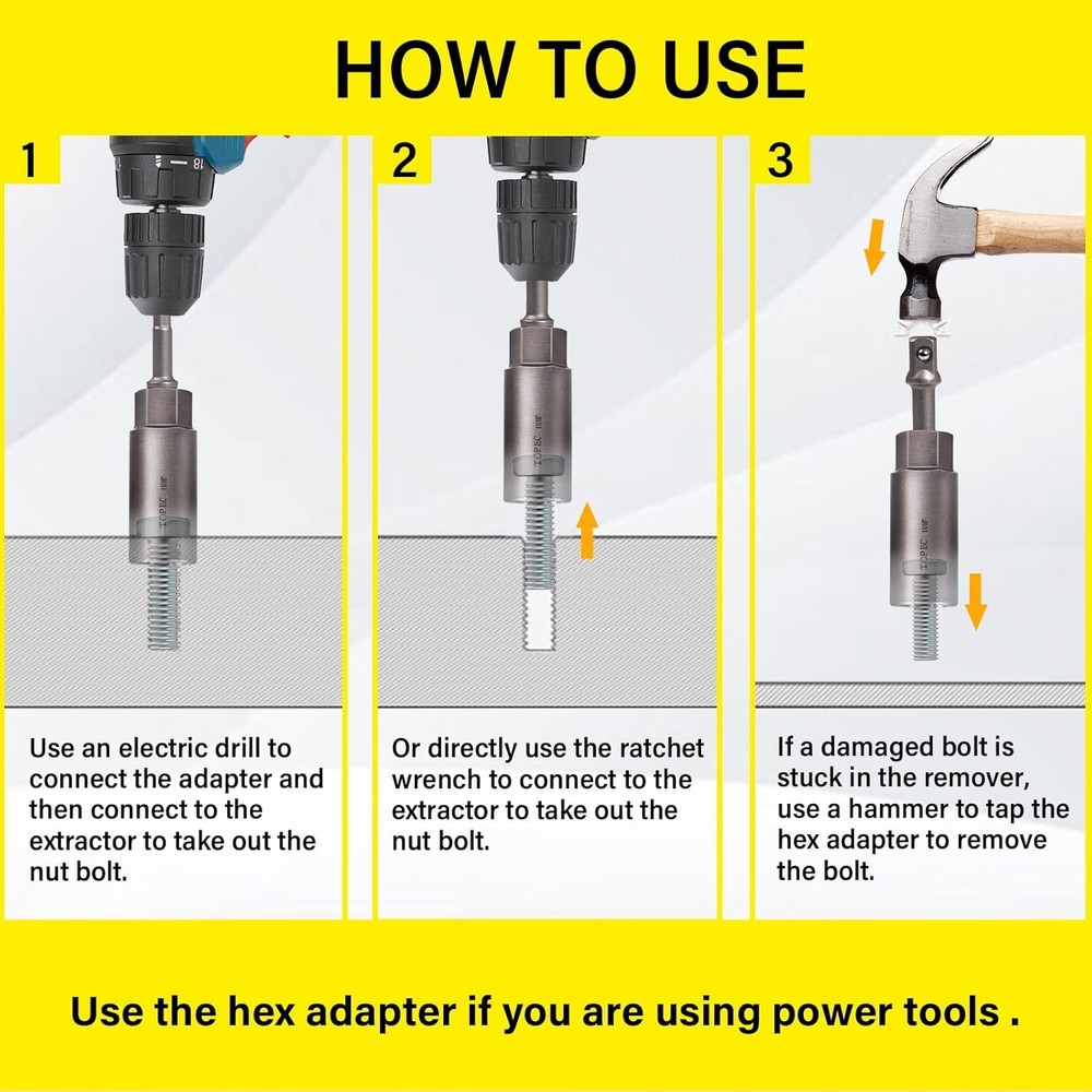 Topec 5-Piece Spiral Type Deep Extractor Set, Spark Plug One Size, 5pcs