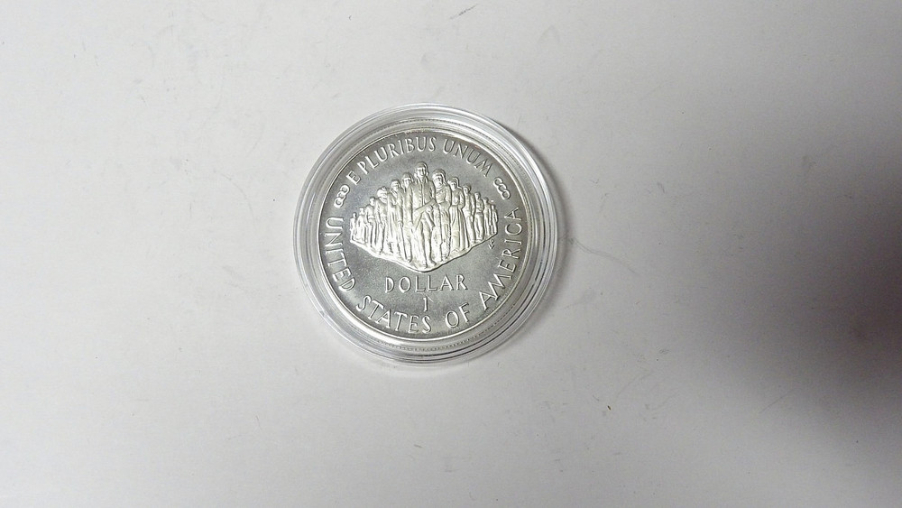 Proof 1987-S U.S. Constitution Centennial Commemorative Silver Dollar 90% Silver