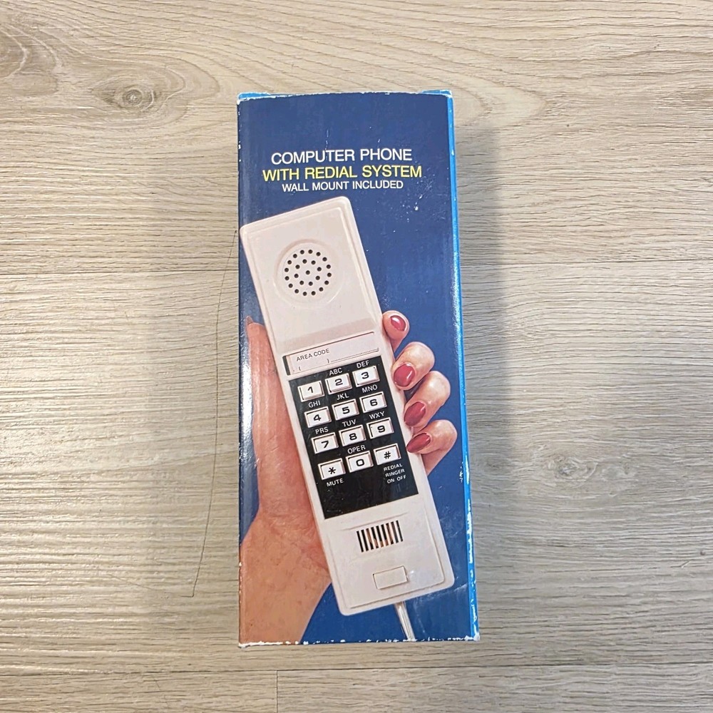 Computer Corded Phone With Redial System Wall Mount Included