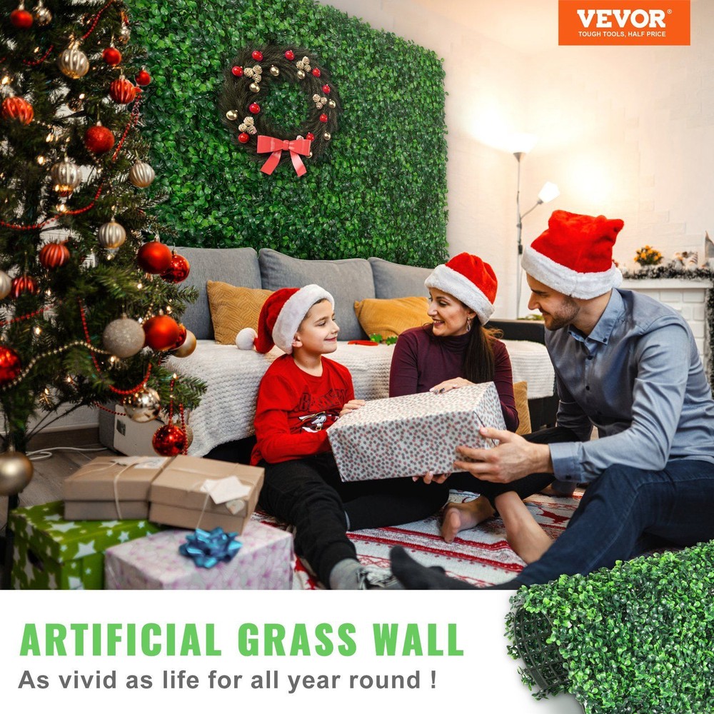 24pcs 20" Boxwood Hedge Wall Panels Artificial Grass Backdrop Wall for Decor
