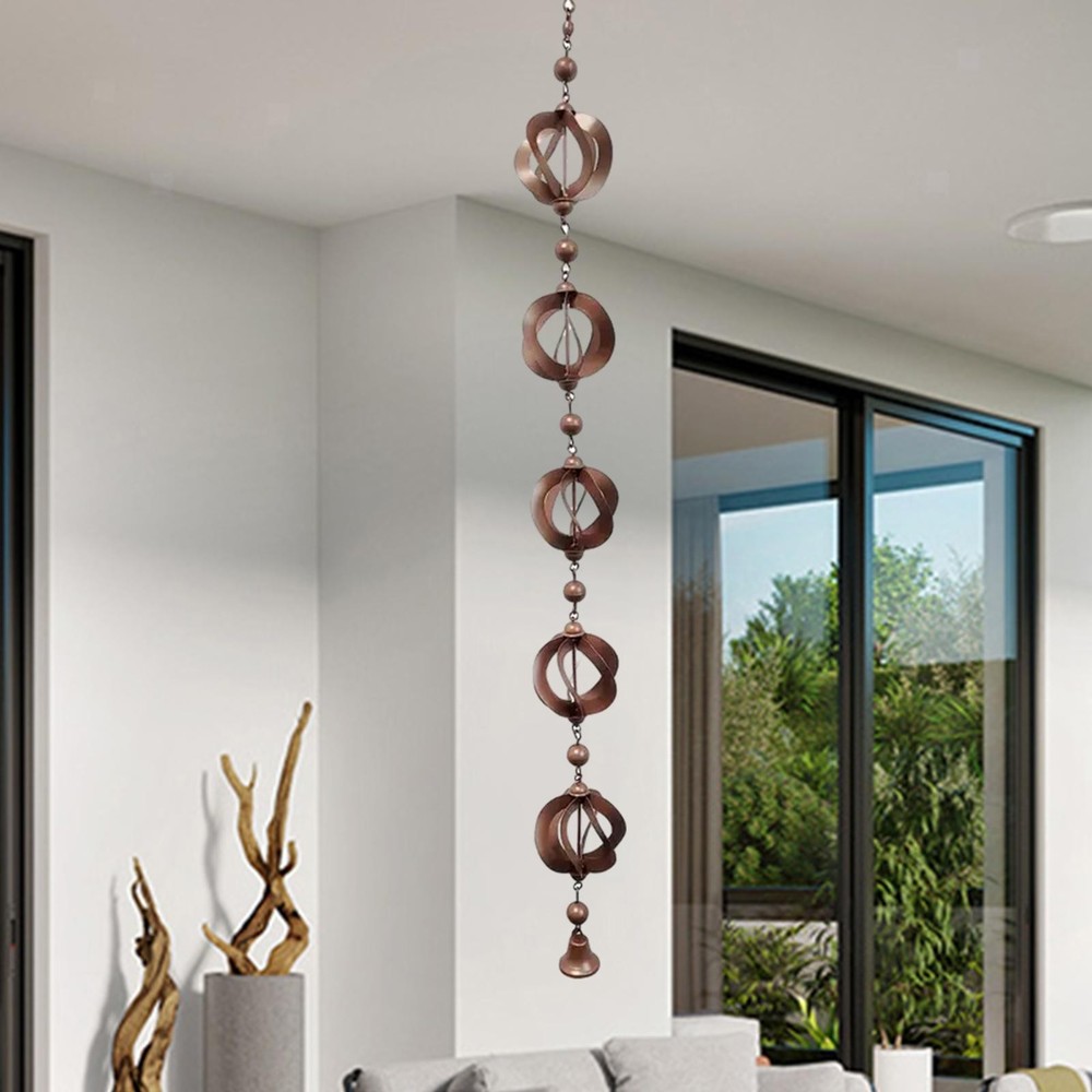 Rain Chains for Gutters Rain Charm Outdoor Hanging Decorative Replacement