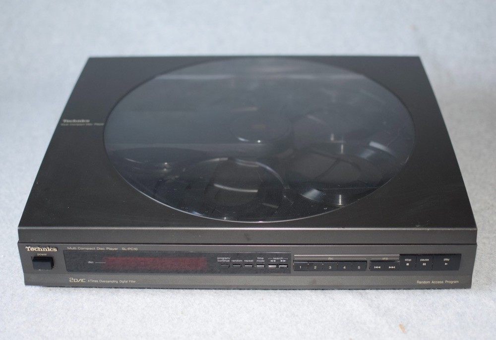 Technic SL-PC10 Multi Compact Disc Player 5 Disc Changer Tested See Video