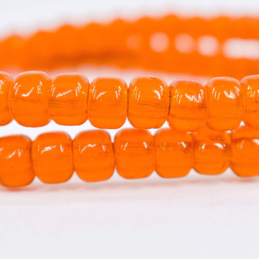 Padre Translucent Orange Trade Beads