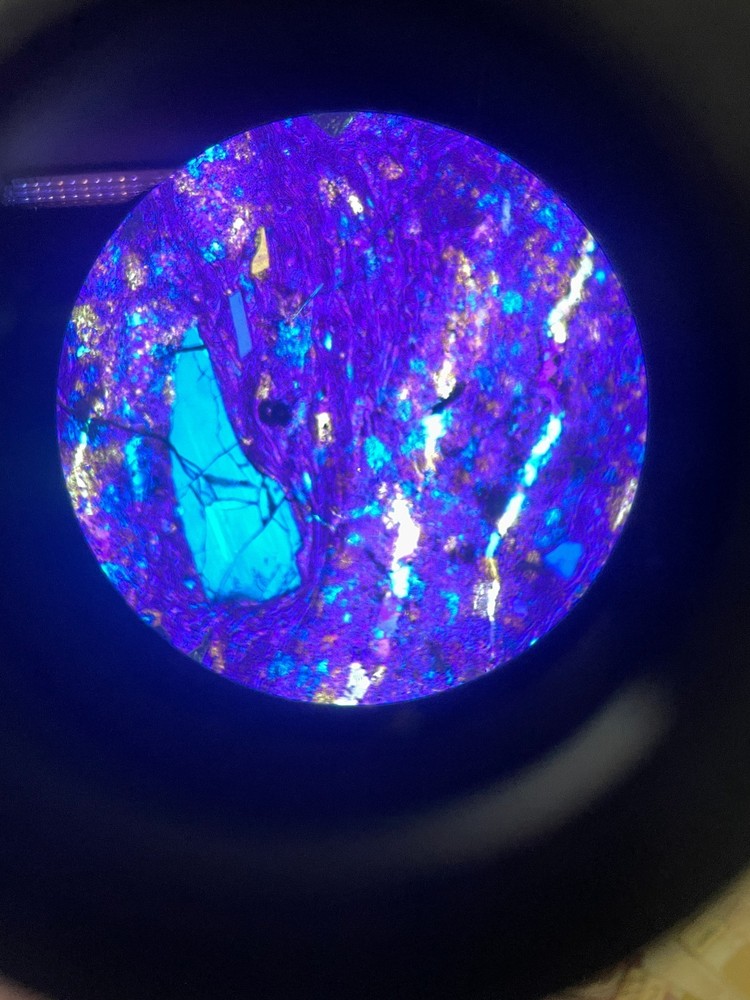 Polarized microscope mineral rock slicing Eight slides flake