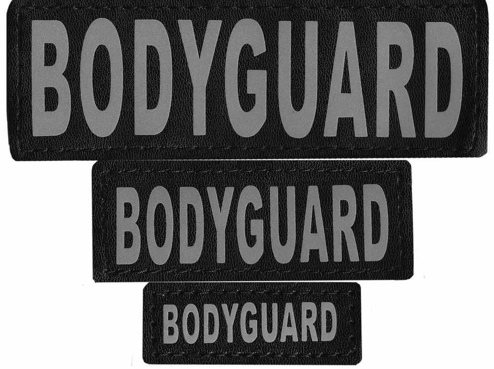 BODYGUARD  Patch Reflective Extra Label Tag for Dog Harness Service