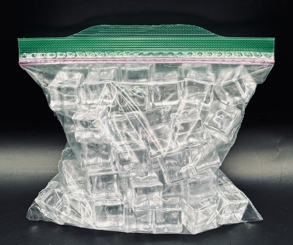 Acrylic Clear Ice Cubes By Pound .75" Cubes Per lb.