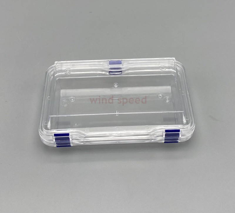 2Pcs Hinged Display Box Clear Membrane storage Boxes Denture False Teeth Case