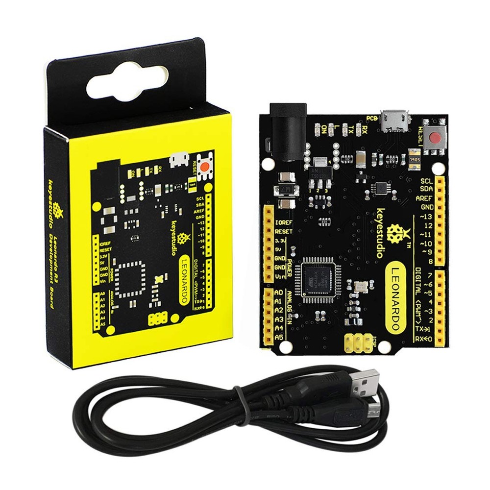 Leonardo R3 Microcontroller Development Board with USB Cable Kit for Arduino ...