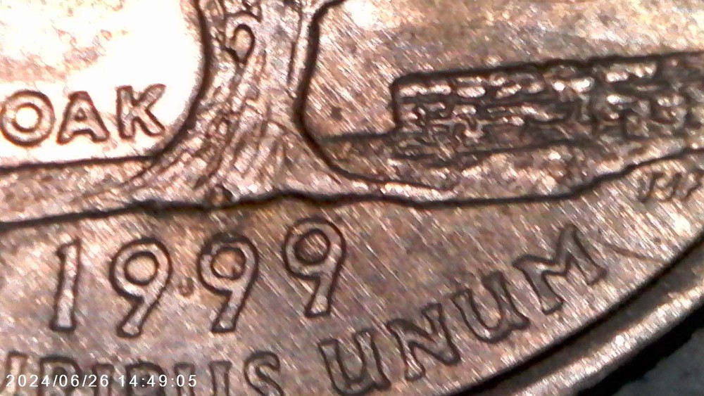1999 D Connecticut State Quarter (DDR) ERROR COIN
