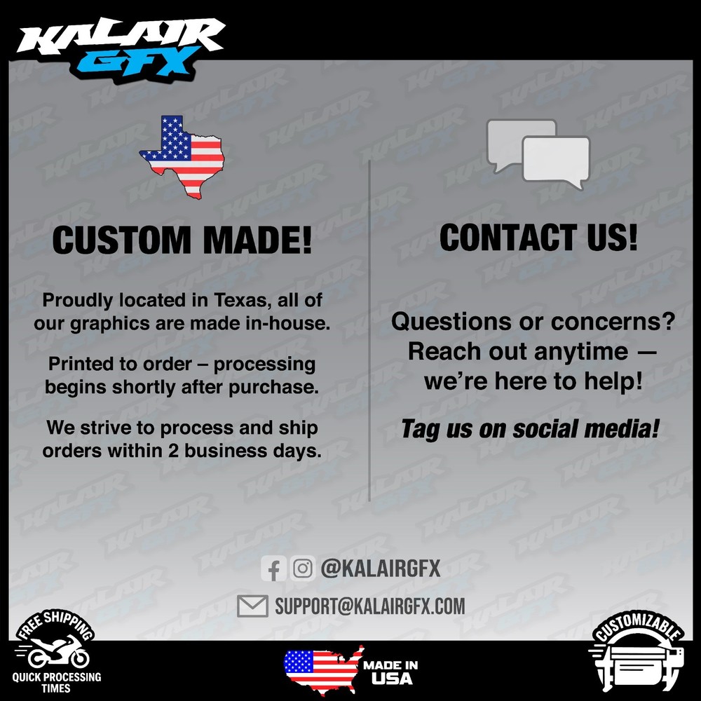 Graphics Kit for SUZUKI RMZ250 2004 2005 2006 Split Series - Blue