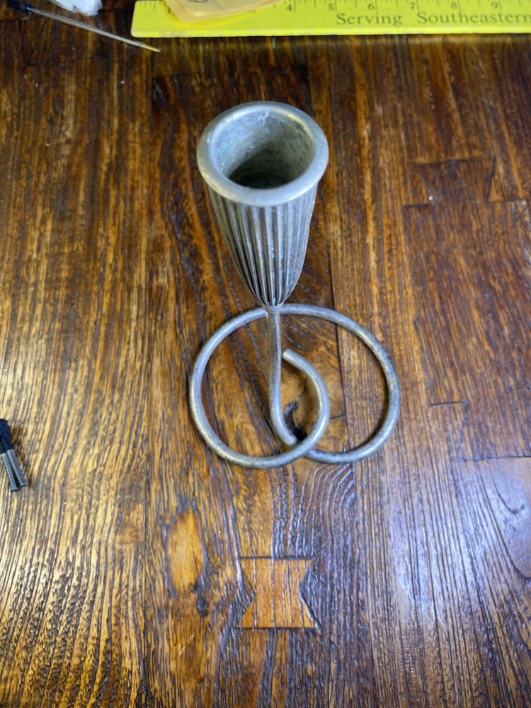 Vintage Napier Silverplated Loop Candlestick Taper Candle Holder