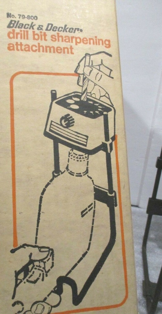 Vintage Black & Decker Drill Bit Sharpener attachment Model 79-800