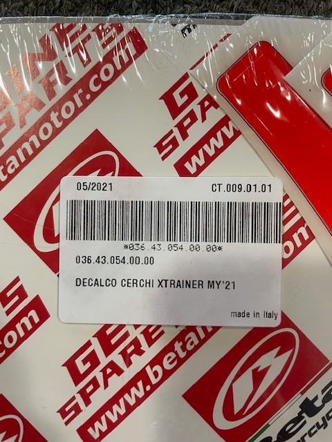 RIMS DECALS XTRAINER 2T