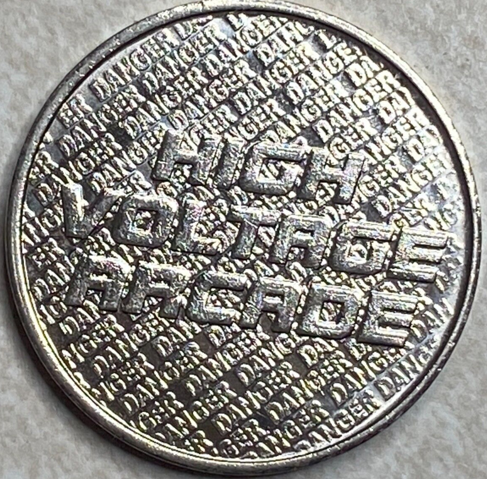 High Voltage Arcade coin Medal Token T1871