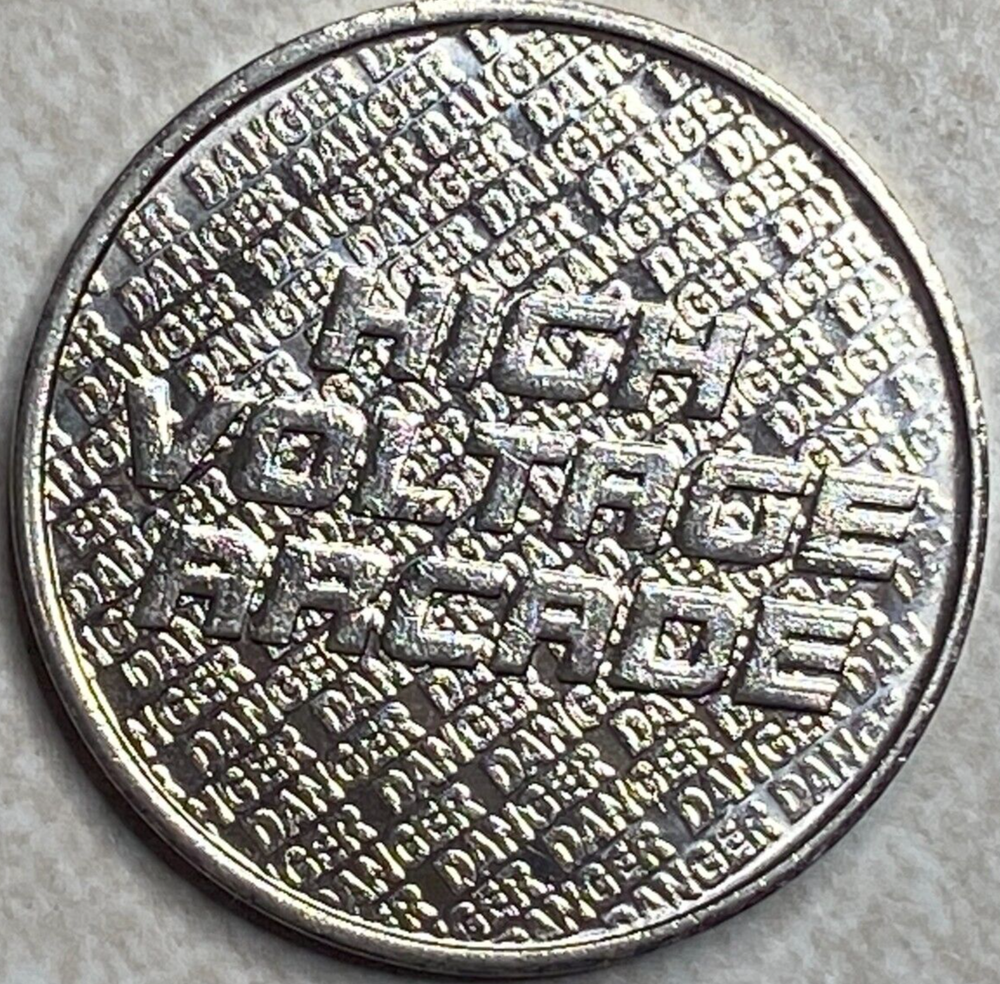 High Voltage Arcade coin Medal Token T1871
