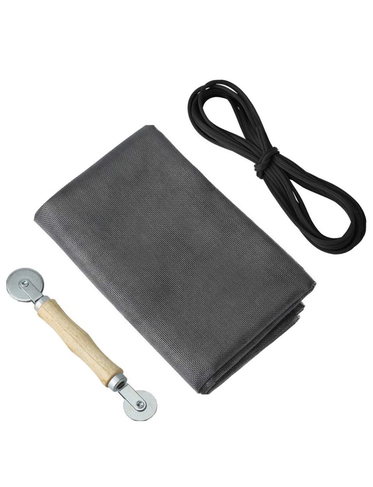 WINDOWS & DOORS SCREEN KIT REPAIR SIZE 36" X 72” INCLUDE SPLINE AND ROLLING TOOL