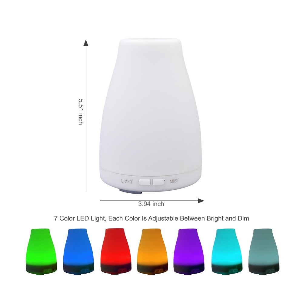 2 Units EcoGecko Aromatherapy Essential Oil Diffuser, Aroma Diffuser with LED