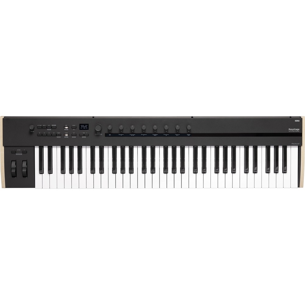 Korg Keystage 61 Poly AT MIDI Keyboard Controller PEDAL KIT