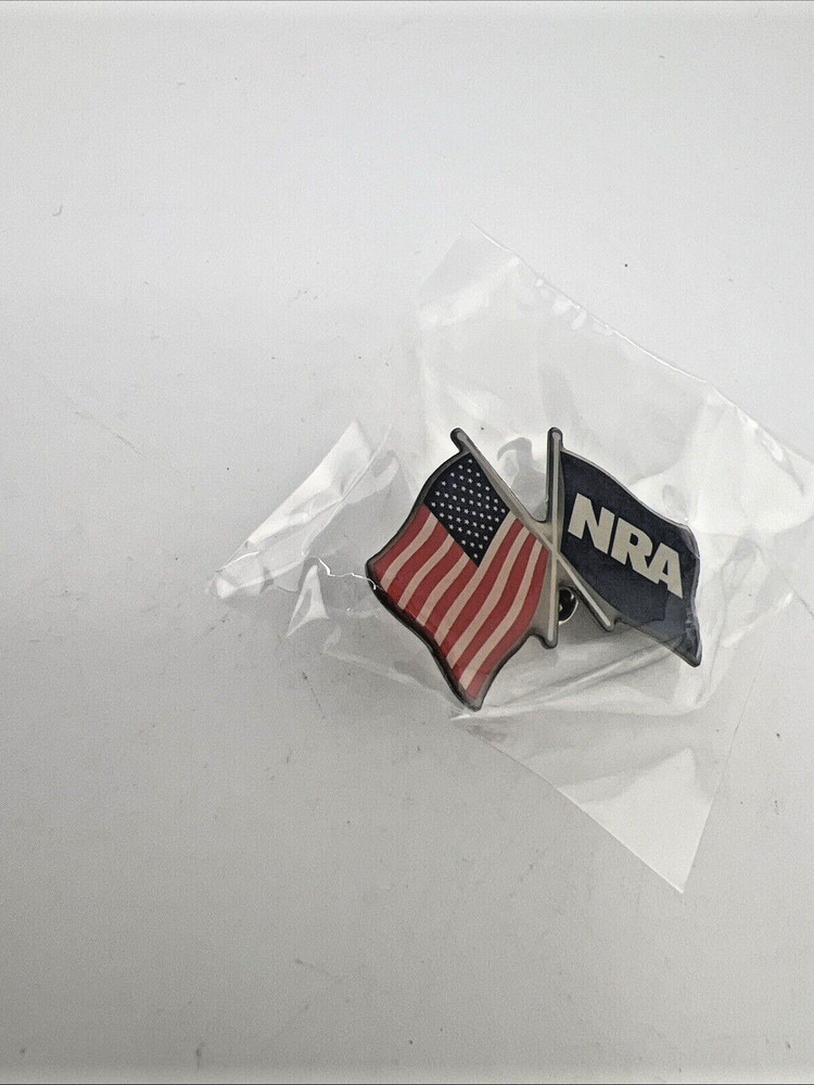 NRA Flag Label Pin New