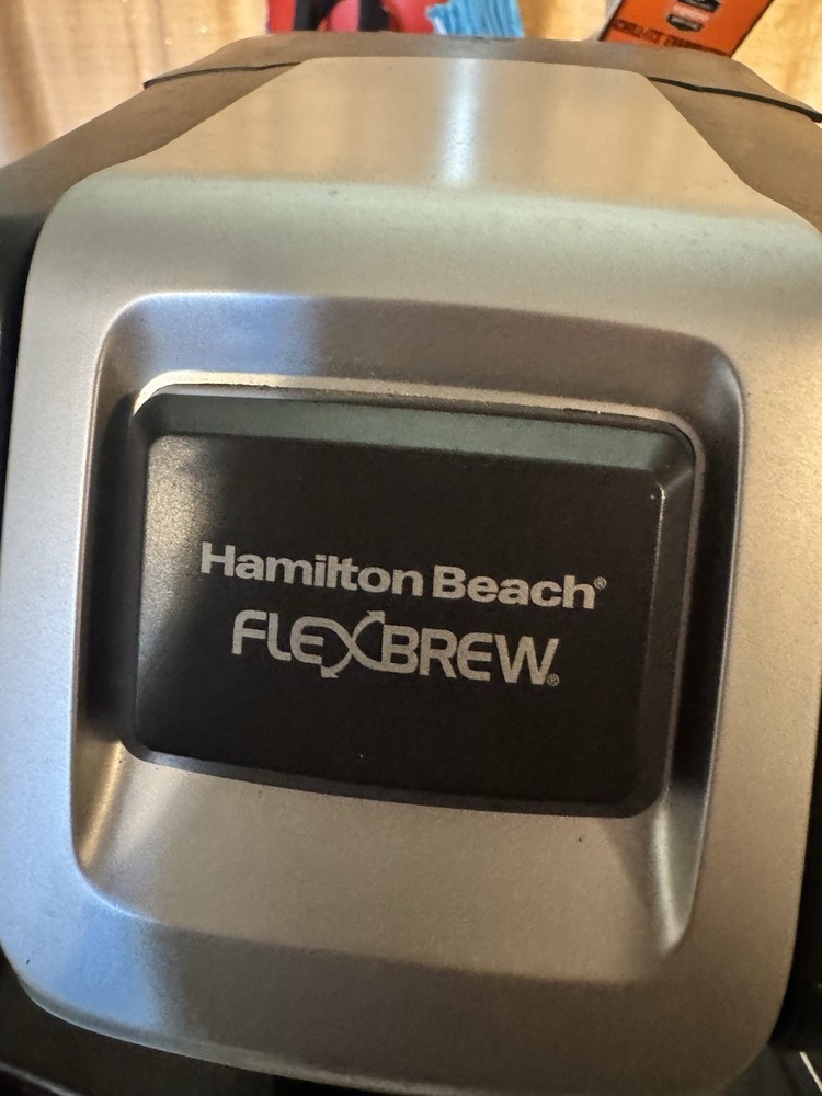 Hamilton Beach FlexBrew Pod Coffee Machine K-Cup Compatible Black Silver 14oz