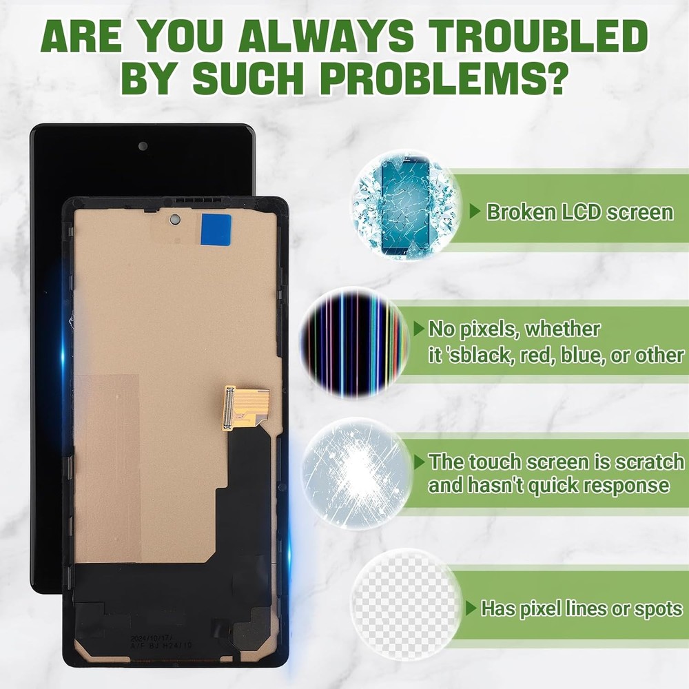 For Google Pixel 6A TFT LCD Display+Touch Screen Digitizer Assembly Replacement