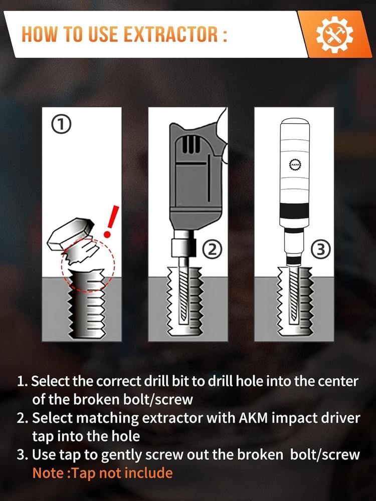 12-Piece Impact Driver Set with Adaptable Screw Extractors - Home & Auto Use