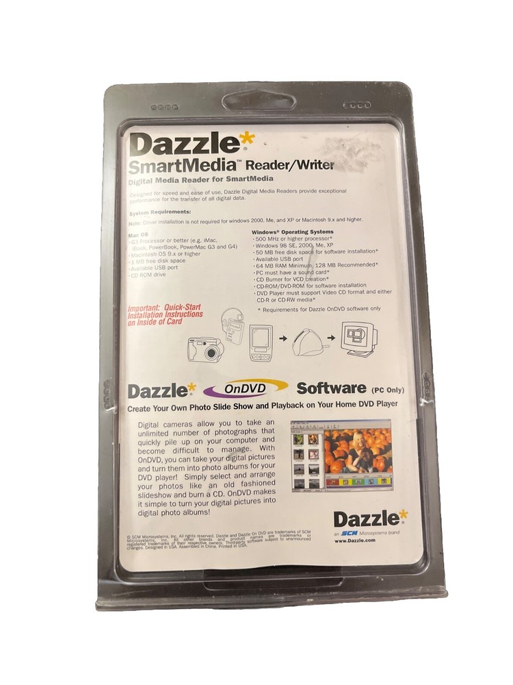 Dazzle SmartMedia Reader DM - 8200