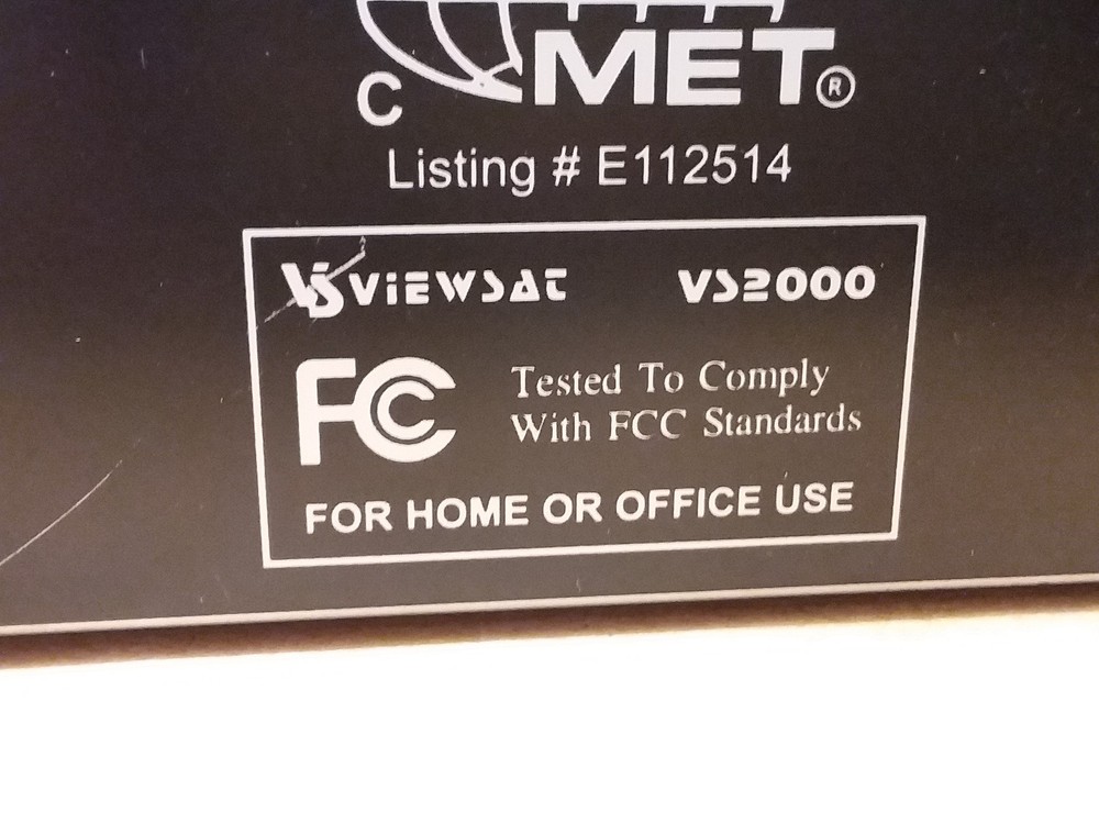 VIEWSAT VS 2000 DIGITAL SATELLITE RECEIVER / No Remote #9003