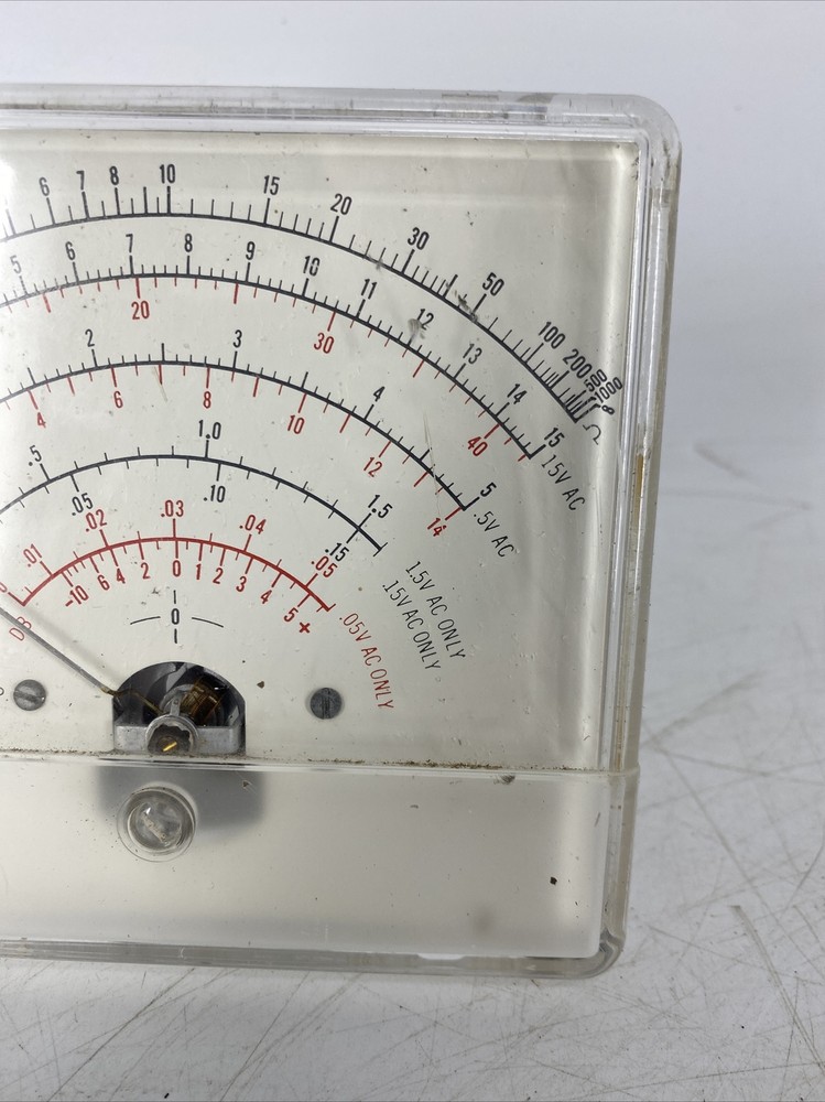 RARE Vintage LAFAYETTE Electronics 27-3 Dial Indicator DC VAC