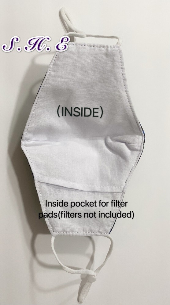 3PCS 3 Layers Face Cloth Mask Reusable Washable Adjustable With 3pc PM2.5 Filter