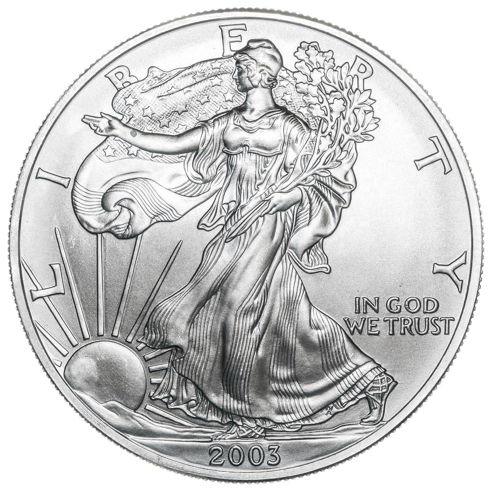 2003 American Silver Eagle 1 Oz Gem Brilliant Uncirculated Coin