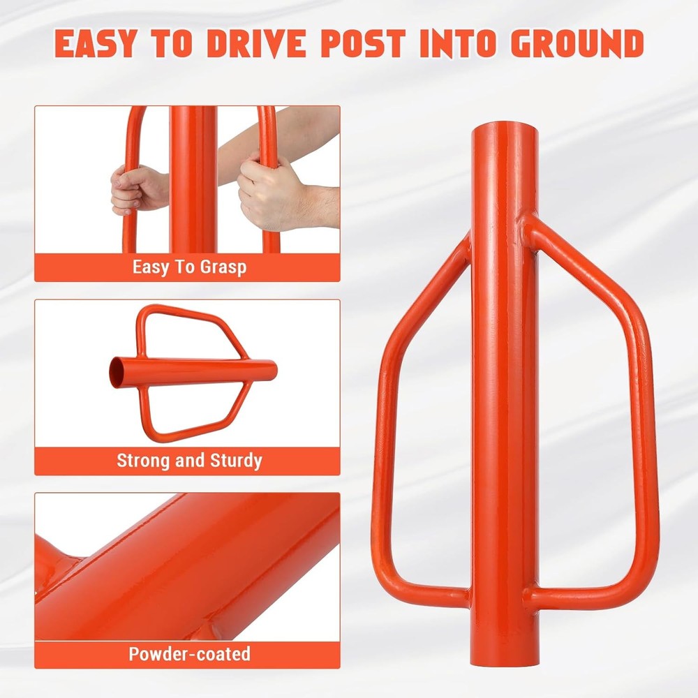 Fence Post Driver 18 LB T Post Driver with Handle Heavy Duty Hand Post Pounder