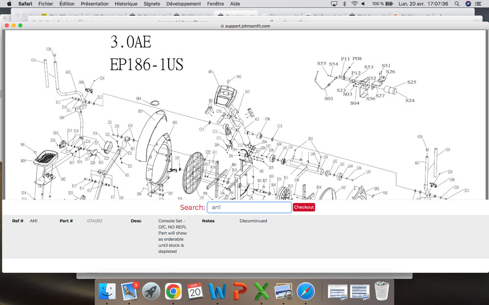 AFG 3.0AE | EP186 Display Panel Console part # 074092