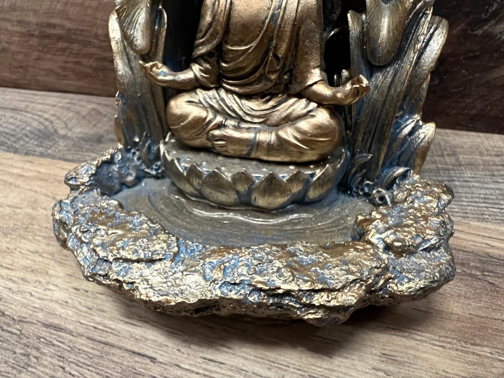 Buddha Resin Incense Burner 5.5" x 5"