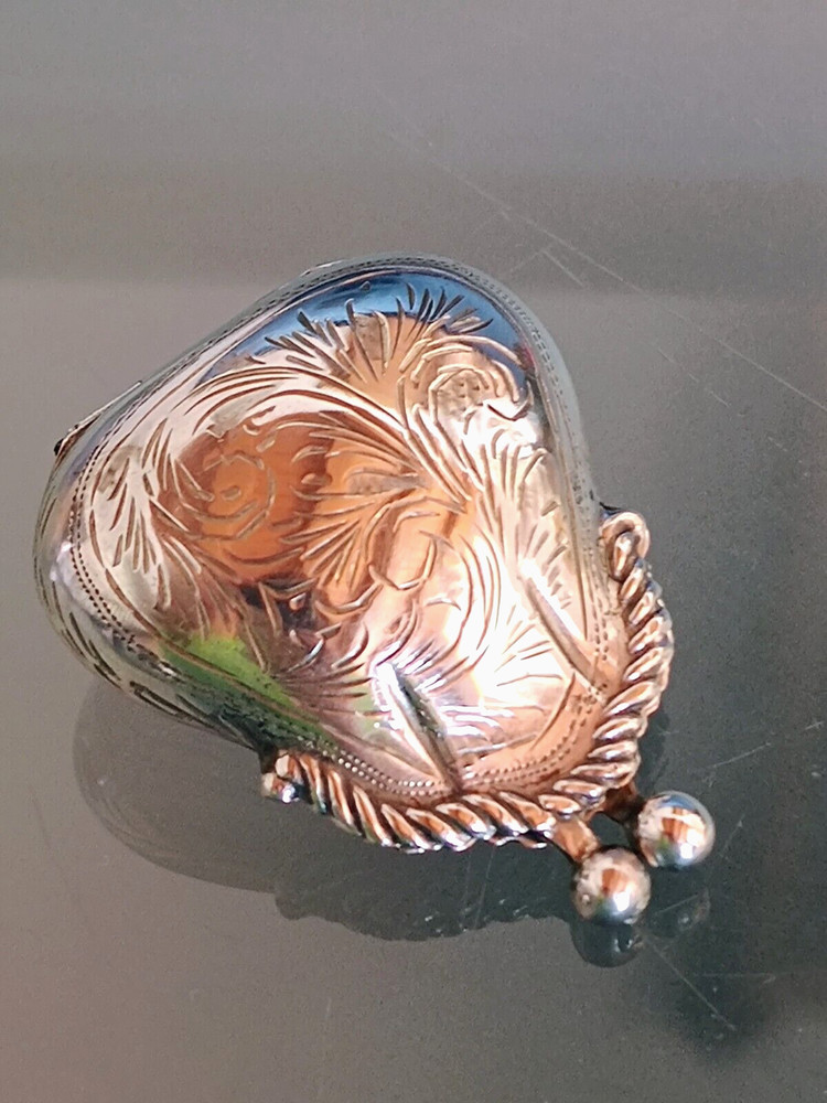 800 Silver miniature, microfusion purse