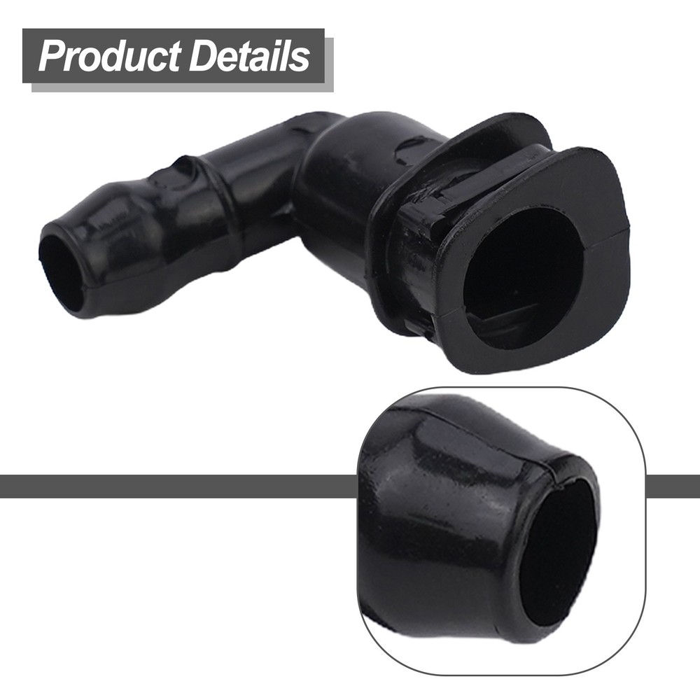 Practical Headlight Washer Connector Elbow Car Accessories Accessories Black