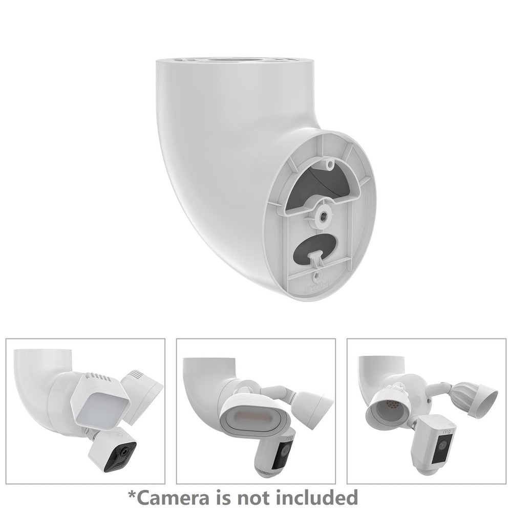 OkeMeeo Eave Mount for Ring Floodlight Cam Wired Plus/Pro, Smart White