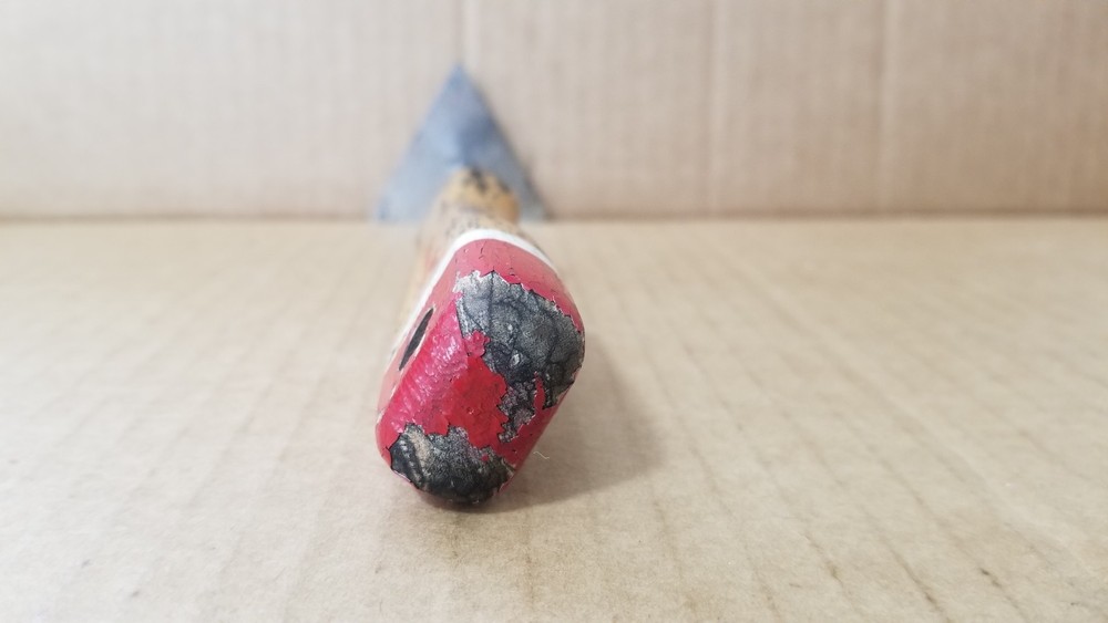 Vintage Red Devil Triangle Blade Wood Handle Paint Scraper Tool VGC