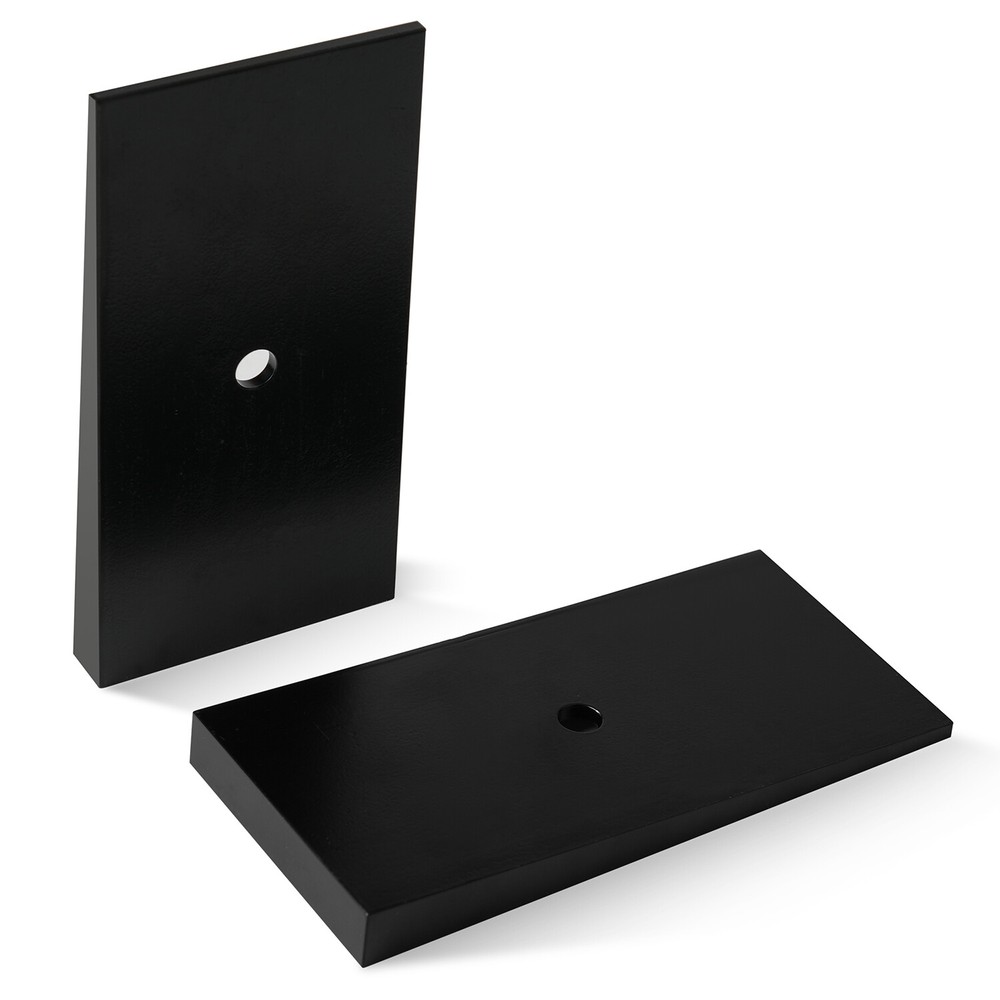 800061 2.5" 4 Degree Leaf Spring Shim - Pair Black