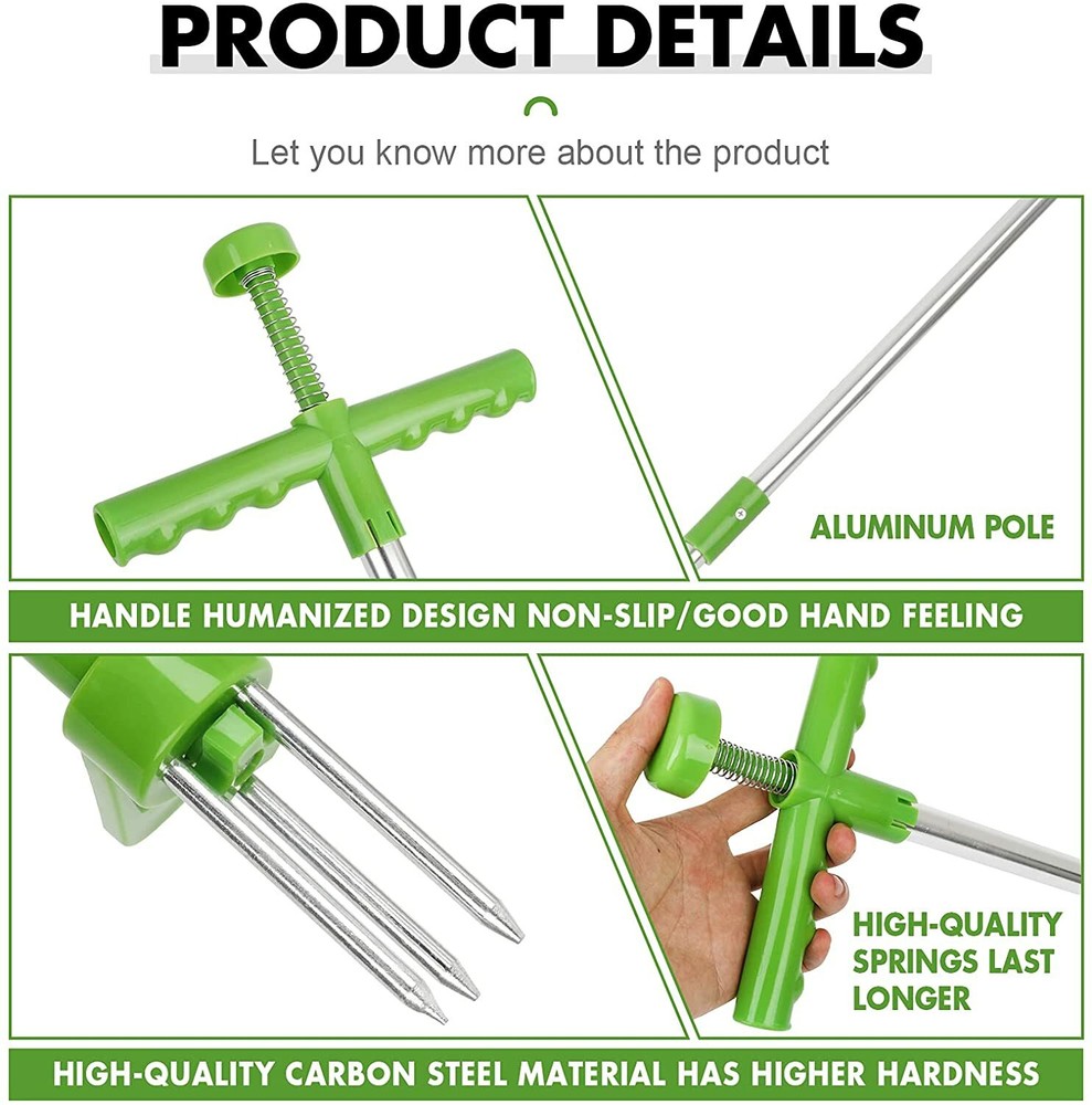 Weed Puller Gardening Tools Stand Up Heavy Duty Hand Weeding Tools Root Remover