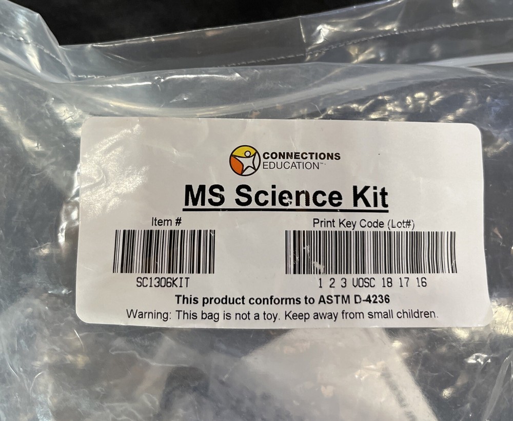 Connections Education MS Science Kit SC1306KIT ~ New Sealed