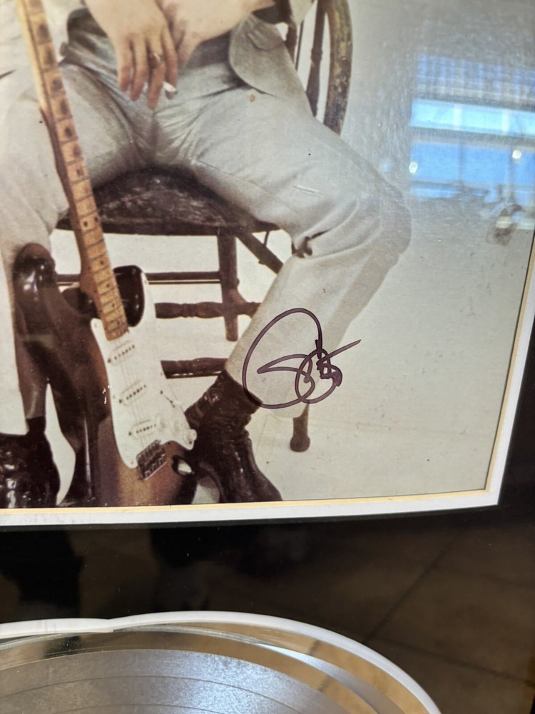 Eric Clapton Signed Award Non Riaa