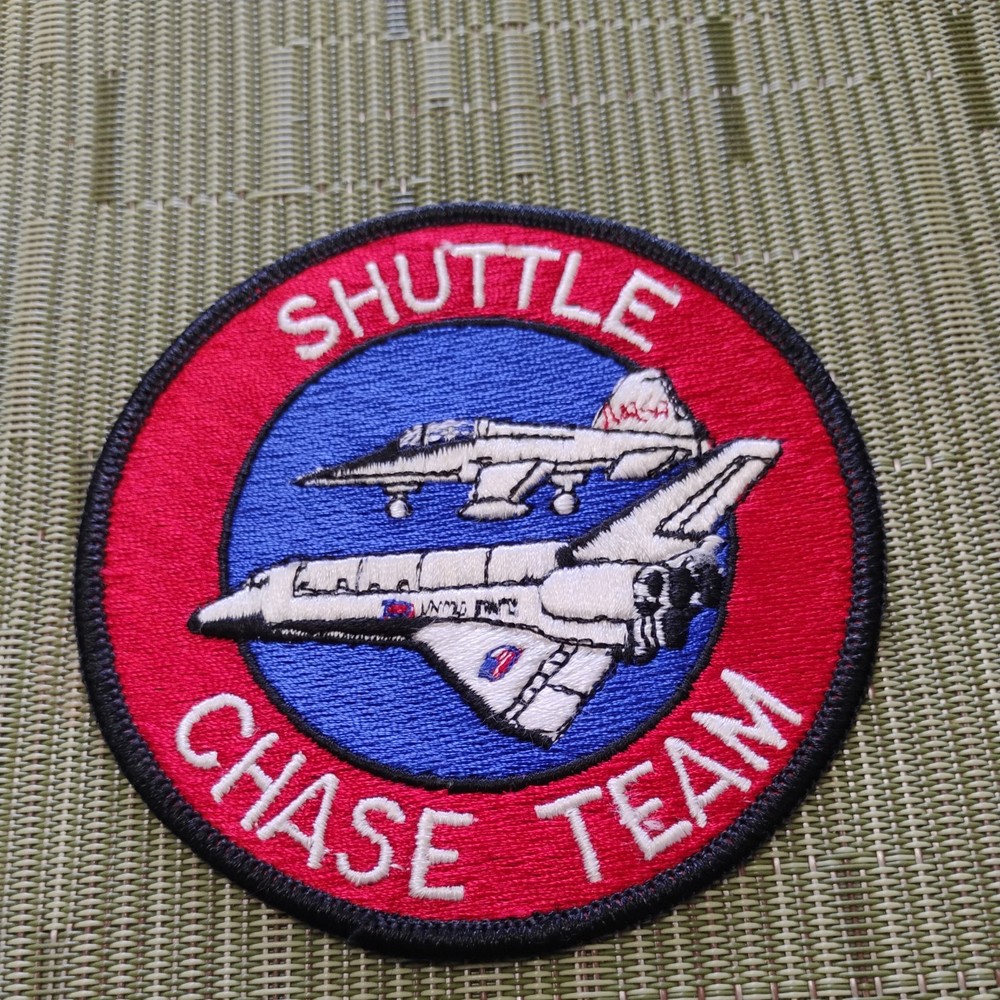 🌟🌟🌟Nasa Shuttle Chase Team iron on  Patch New 4"